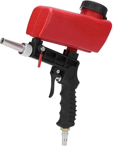 Sandstrahlpistole, 1/4 Zoll 90PSI Kleine pneumatische Sandstrahlpistole 700 ml handgehaltener Sandstrahler Industrie für Heimwerker- oder professionelle Projekte - Cheap-Us