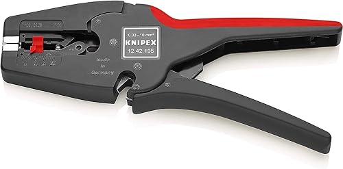 KNIPEX MultiStrip 10 Automatische Abisolierzange (195 mm) 12 42 195, Schwarz - Cheap-Us