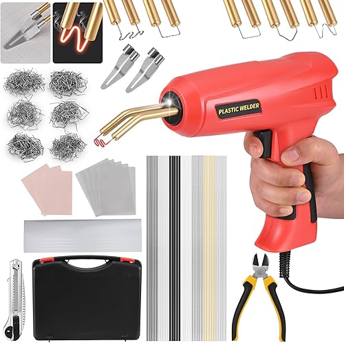 Tanniws 200W Kunststoff Schweißgerät Auto kunststoff reparaturset 1200pcs 6 Arten Schweissnagel Hot Hefter Kunststoff Schweißer Reparatur Set Kunststoff Schweiß Reparatur - Cheap-Us