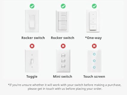 SwitchBot Smart Switch Toggle - Machen Sie Schalter intelligent, App- und Timer-Steuerung, fügen Sie Hub Mini hinzu, um es mit Alexa, Google Home und IFTTT Kompatibel zu Machen（Weiß） - Cheap-Us
