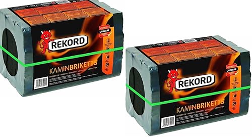 Braunkohle Kaminbriketts Heizprofi - hoher Energiegehalt dadurch sehr hohe Wärmeabgabe 2x10 kg - Cheap-Us