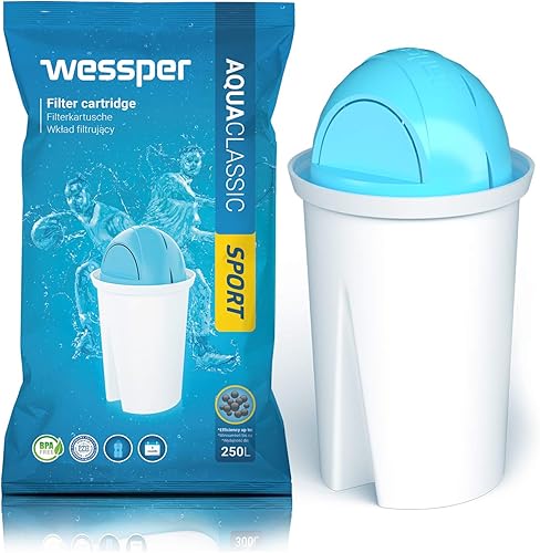 Wessper Classic Wasserfilter Kartuschen SPORT | Ersatz für Aquaphor Standard, Brita Classic, Dafi Classic Filterkartusche | Reineres Wasser | Pack 6 - Cheap-Us