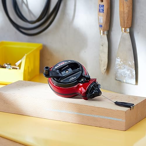 Tajima Schlagschnurgerät Chalk-Rite Jam Free (Schlagschnur 30 m lang, für alle Untergründe, Schlagschnur extrastark, für Kreide, 2-Komponenten-Gehäuse) CR301JFD - Cheap-Us