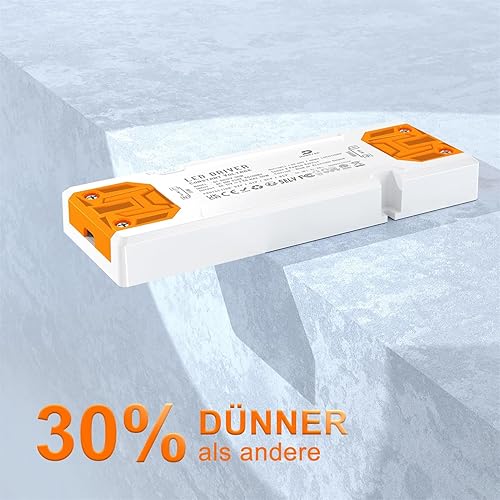 DUSKTEC LED Trafo 12V Flach, LED Netzteil 5A 60W, LED Treiber Transformator 230V auf 12V DC Gleichstrom, LED Driver Konstantspannung Power Supply ohne Mindestbelastung für Niedervolt LED Beleuchtung - Cheap-Us