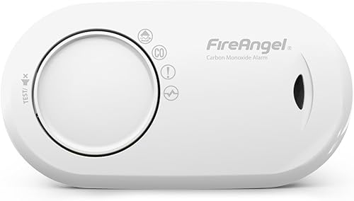 FireAngel Kohlenmonoxidmelder Versiegelte 10 Jahres Batterie - FA3820 CO-Melder für Zuhause und im Urlaub - Tragbarer CO-Warner - Reise-Kohlenmonoxid-Detektor und Alarm - Weiß - Cheap-Us