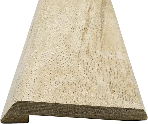Kigley Türschwelle aus massiver roter Eiche, Überlappungsschwelle, Übergangstüren, Reduzierschwelle, 10,2 cm breit, 91,4 cm lang - Cheap-Us