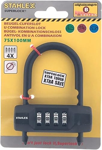 Vorhängeschloss Bügelschloss Zahlenschloss Bügelhöhe variabel 75 x 100mm Schloss - Cheap-Us