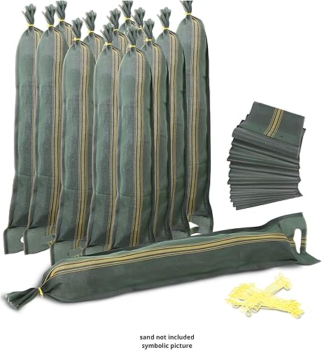 20x Sandsäcke - Sandsack Hochwasserschutz – Silosandsäcke ungefüllt – Silosäcke Wassersperre Hochwasser (25 x 100 cm) - Cheap-Us
