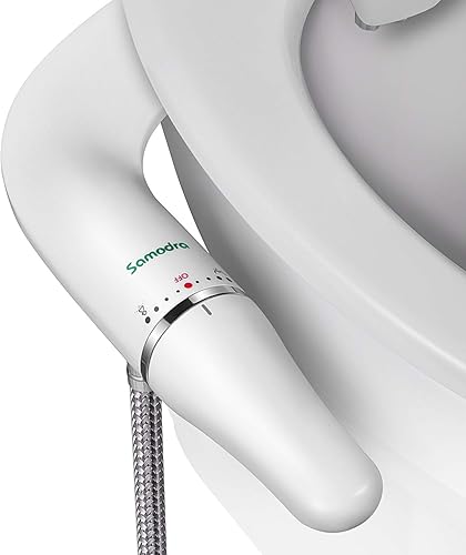 SAMODRA Bidet Aufsatz,Ultra-Slim Nicht Elektrisch Bidet Einsatz Für Toilette mit,Doppel Düsen Bidet Toilettenaufsatz,Spart Papier,Einfache Kontrolle WC-Aufsatz,Po-Dusche, Taharet,Weiß - Cheap-Us