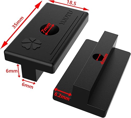 WPC Clips, Versteckte Befestigung mit T-Clip mit Schrauben, versteckte Befestigung mit Edelstahlschrauben, 6 mm Terrassenclips Kunststoff für WPC/BPC Dielen (30 Ohne Schrauben - Beginning/End Clips) - Cheap-Us