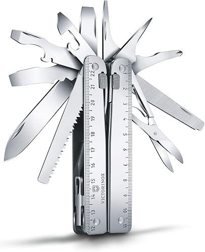 Victorinox Multitoolfunktionstool, Taschen-Werkzeug, Swiss Tool X, 26 Funktionen, Drahtschaber, Schere, Klinge, Swiss Made - Cheap-Us