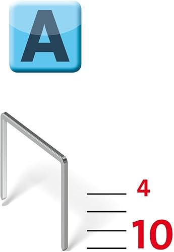 Novus Handtacker J-13, Hobby-Tacker aus ABS-Kunststoff, Unterlademechanik, Griffverriegelung, für 4 - 10 mm Klammern - Cheap-Us