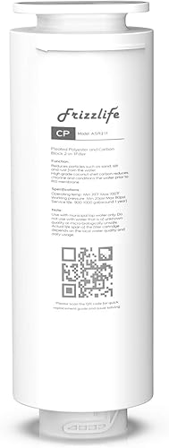 Frizzlife ASR211 Filterkartusche für PD600 Umkehrosmose-Filtersystem (1. Stufe), fortschrittliche Komposit-Sedimentfilterkartusche - Cheap-Us