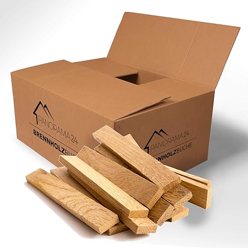 30kg Anzündholz Anfeuerholz Anmachholz Brennholz Kaminholz Ofenholz Smoker Grill BBQ Trocken Ofenfertig Fichte/Kiefer 16cm - Cheap-Us