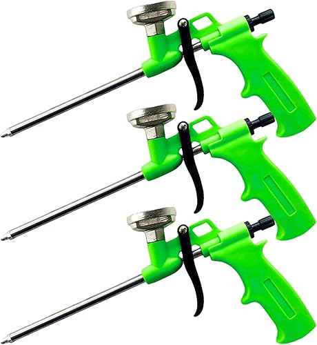 3 Stück PU Schaumpistole: Bauschaumpistole aus Metall, Bauschaumpistole, Schaumpistole zum Verfüllen und Abdichten, PU Schaumstoff Pistole für den Heim und Bürogebrauch - Cheap-Us