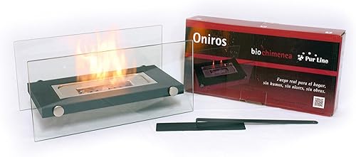 Purline ONIROS Tisch-Biokamin für den Innen- und Außenbereich, mit Edelstahlbrenner - Cheap-Us