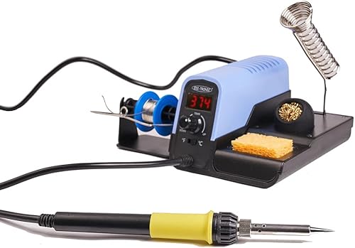 edi-tronic Digitale regelbare Lötstation 480°C 30W Lötkolben Löten Lötzinn Lötschwamm - Cheap-Us