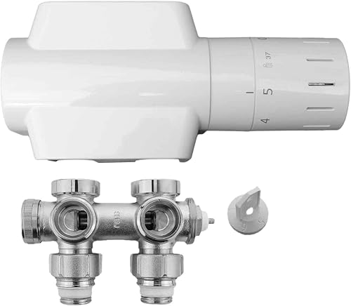 Buderus Badheizkörper Multiblock 50 mm Anschluss-Armatur mit Thermostatkopf - Cheap-Us