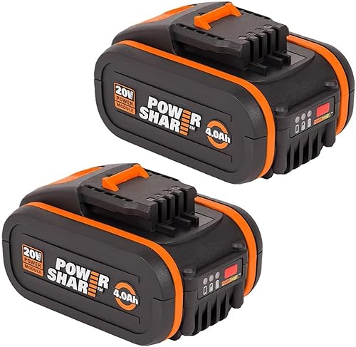WORX WA3551.1 PowerShare Akku 20V - 2000mAh Li-Ion, wiederaufladbarer, Akku für alle WORX Geräte - Cheap-Us
