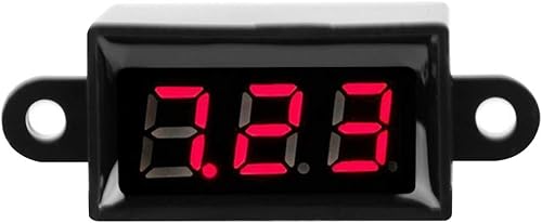 2 Draht DC3,0-30V Digital Voltmeter Wasserdichter 0,28in LED Anzeige Spannungsprüfer(Schrift rot hinterleuchtet) - Cheap-Us