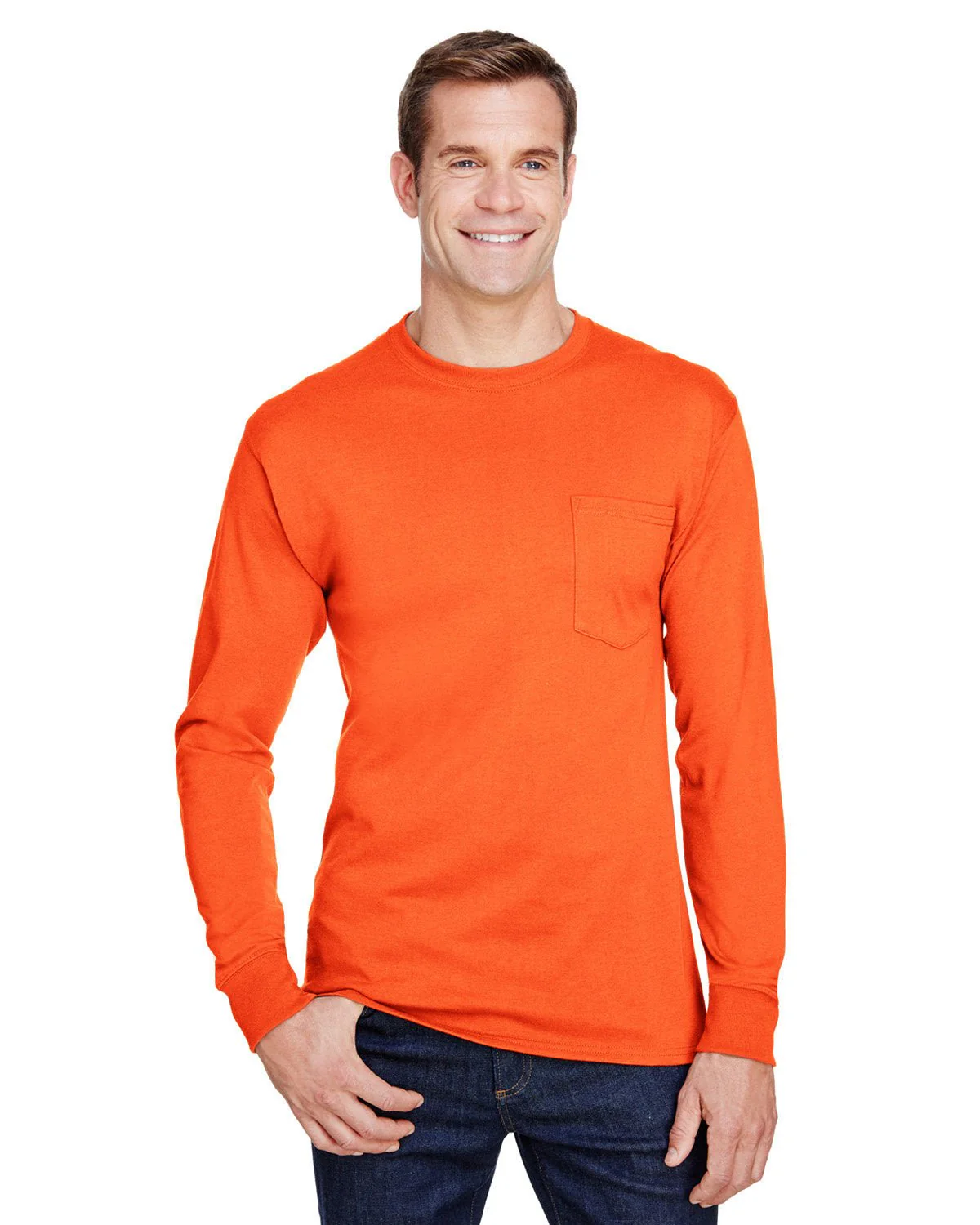 W120-Hanes-SAFETY ORANGE - Cheap-Us