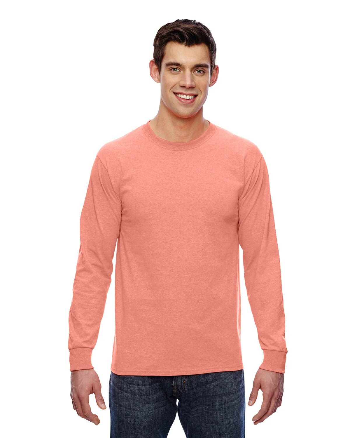 4930-Fruit of the Loom-RETRO HTHR CORAL - Cheap-Us