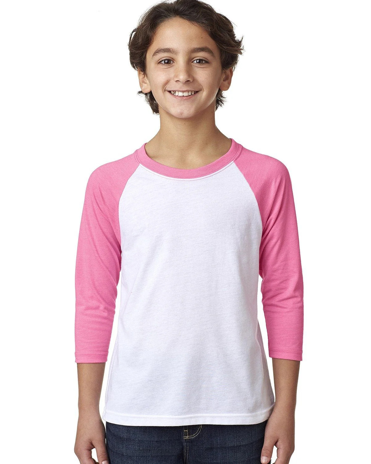 3352-Next Level Apparel-HOT PINK/ WHITE - Cheap-Us
