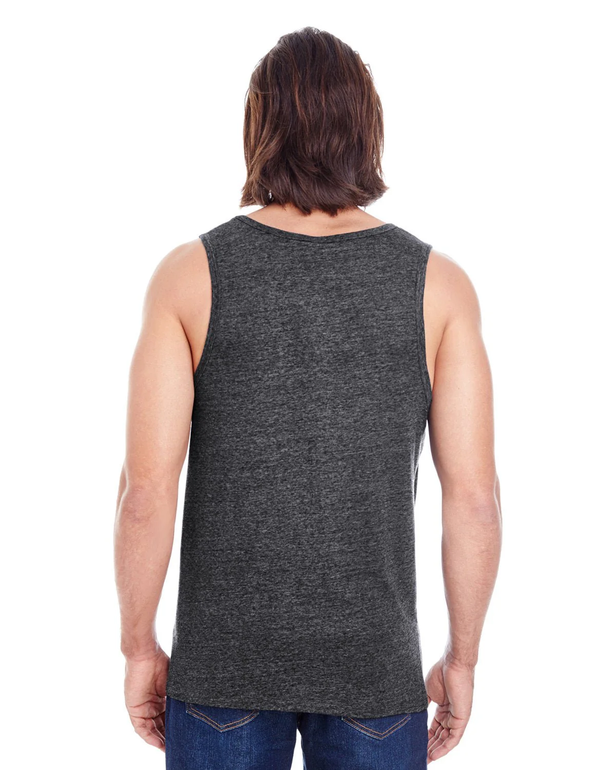 102C-Threadfast Apparel-BLACK TRIBLEND - Cheap-Us
