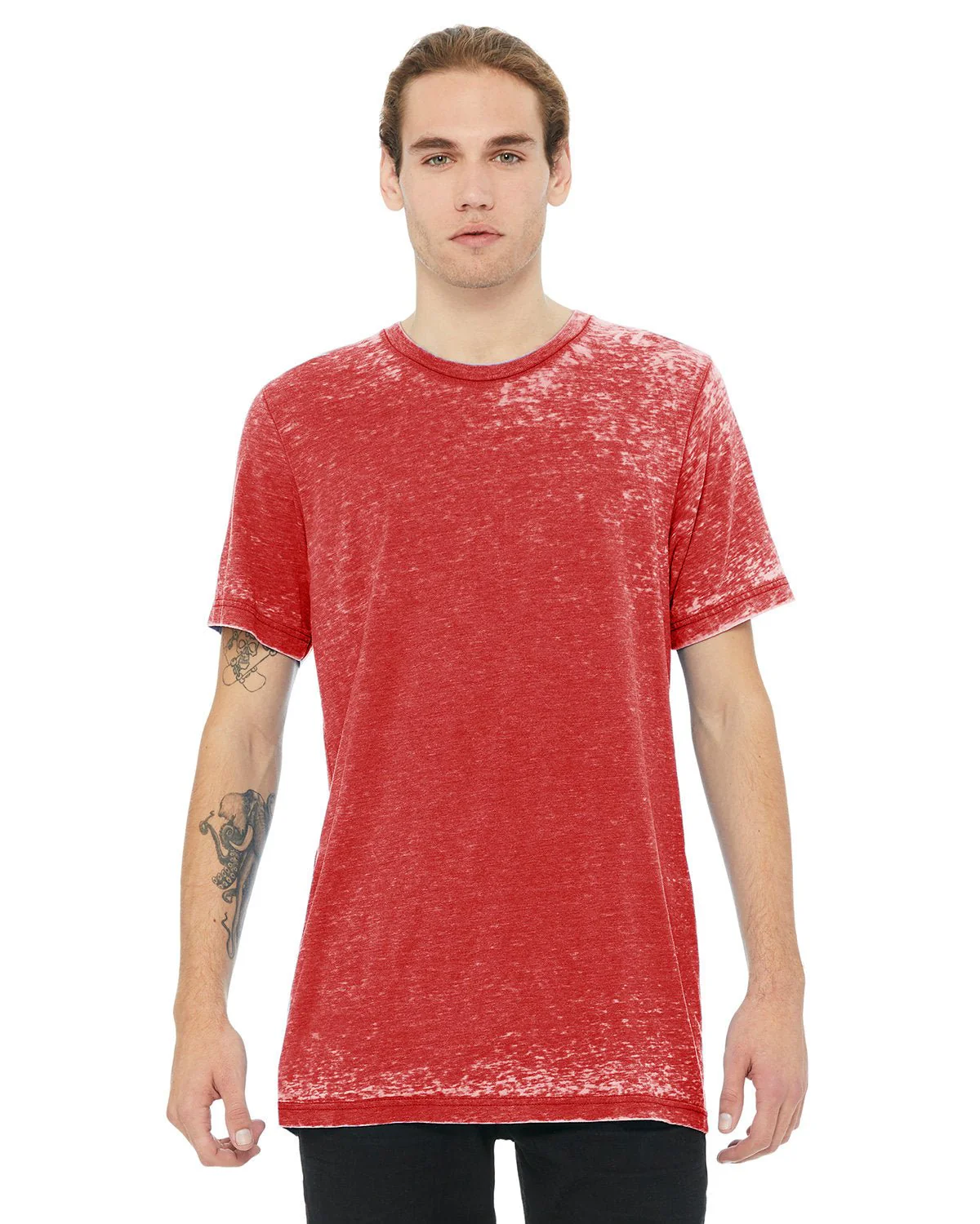 3650-Bella + Canvas-RED ACID WASH - Cheap-Us