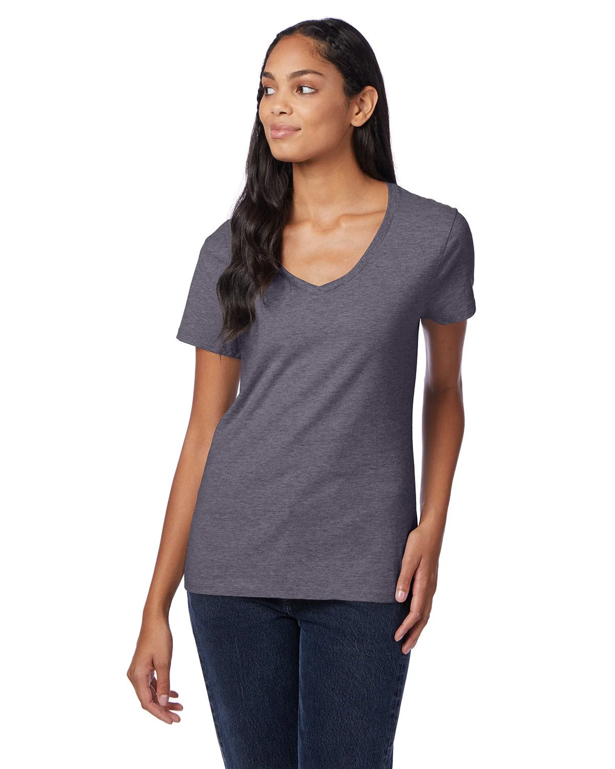 S04V-Hanes-CHARCOAL HEATHER - Cheap-Us