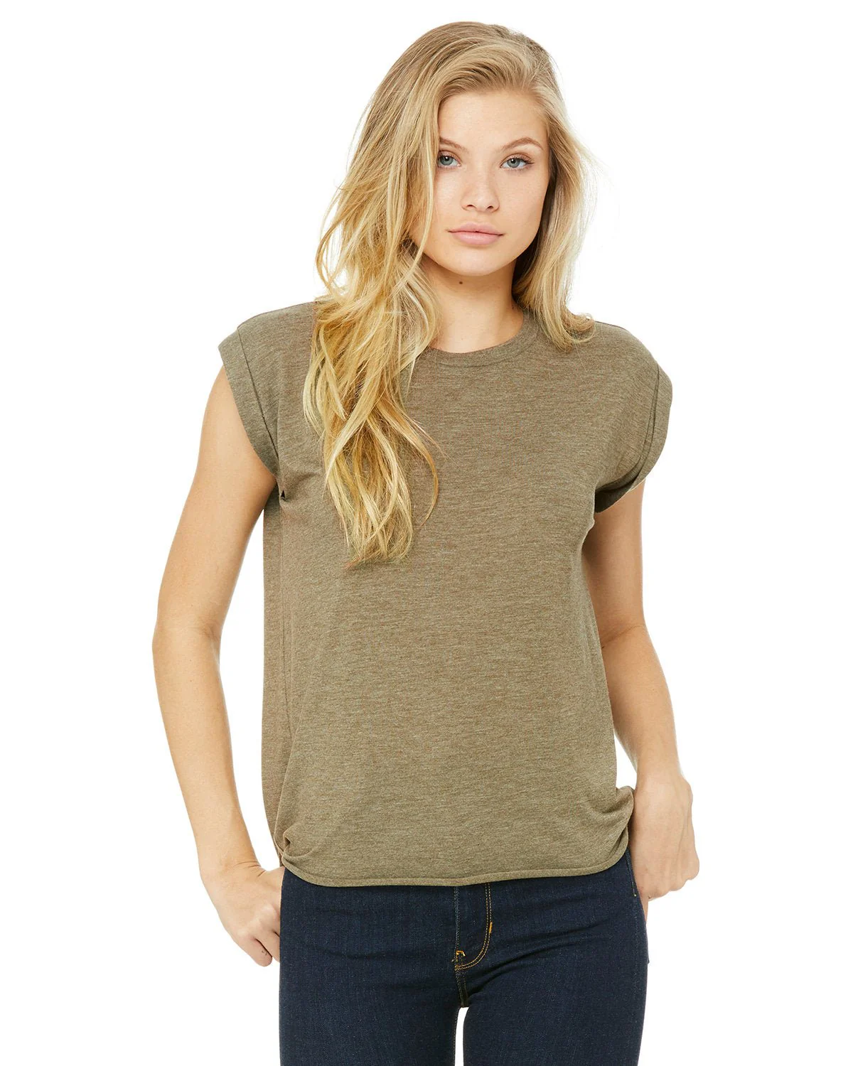 8804-Bella + Canvas-HEATHER OLIVE - Cheap-Us