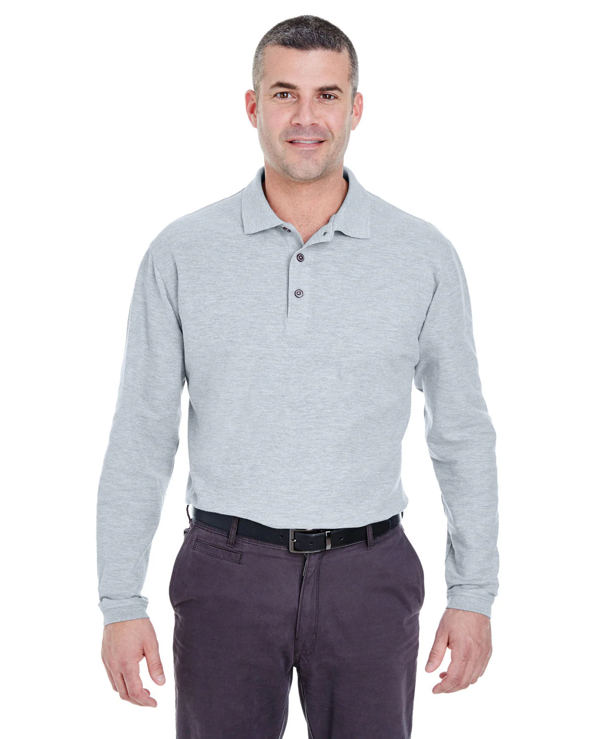 8542-UltraClub-HEATHER GREY - Cheap-Us