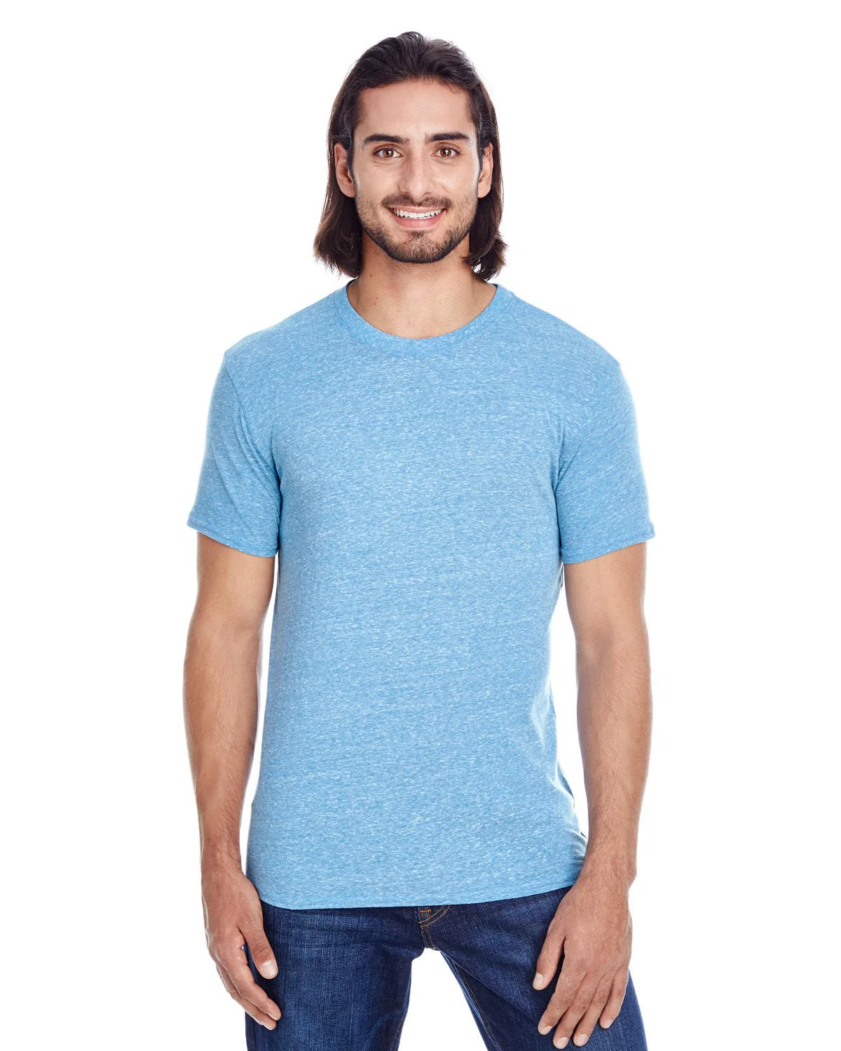 102A-Threadfast Apparel-ROYAL TRIBLEND - Cheap-Us