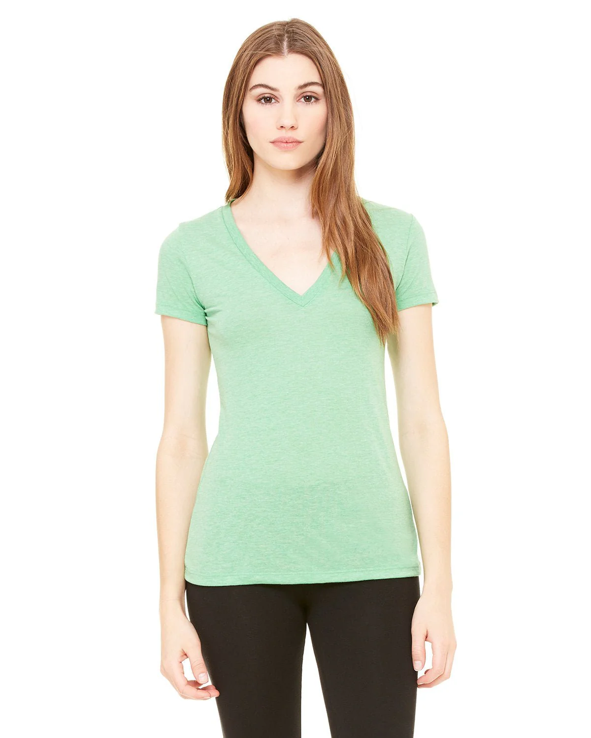 8435-Bella + Canvas-GREEN TRIBLEND - Cheap-Us
