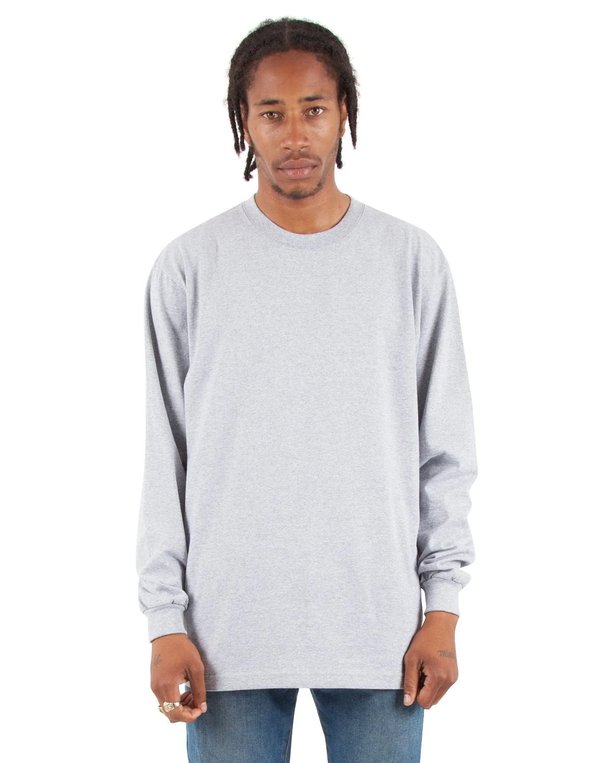 SHMHLS-Shaka Wear Drop Ship-HEATHER GREY - Cheap-Us