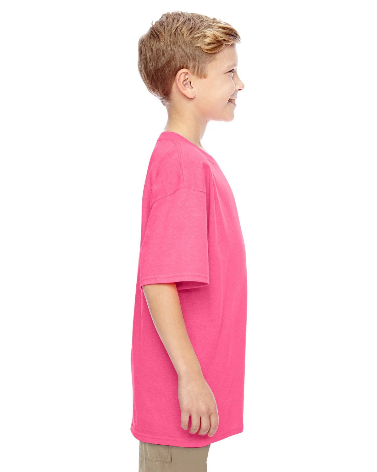 G500B-Gildan-SAFETY PINK - Cheap-Us