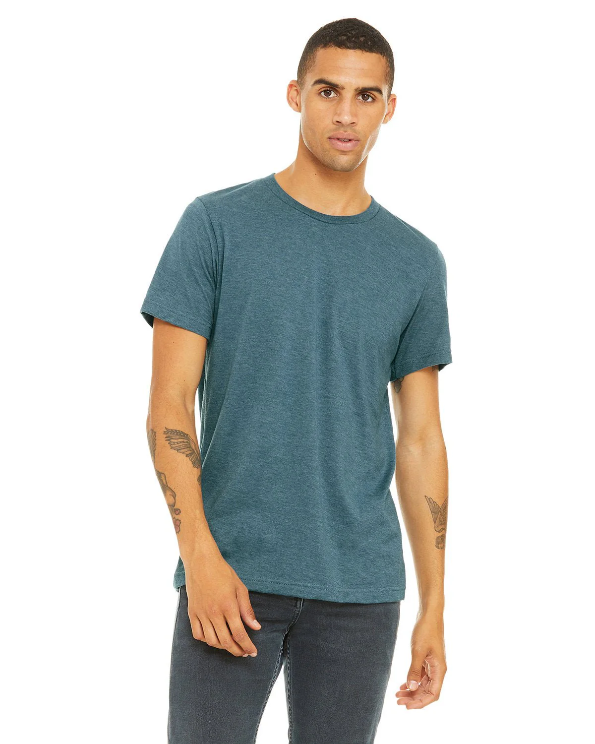 3001CVC-Bella + Canvas-HTHR DEEP TEAL - Cheap-Us