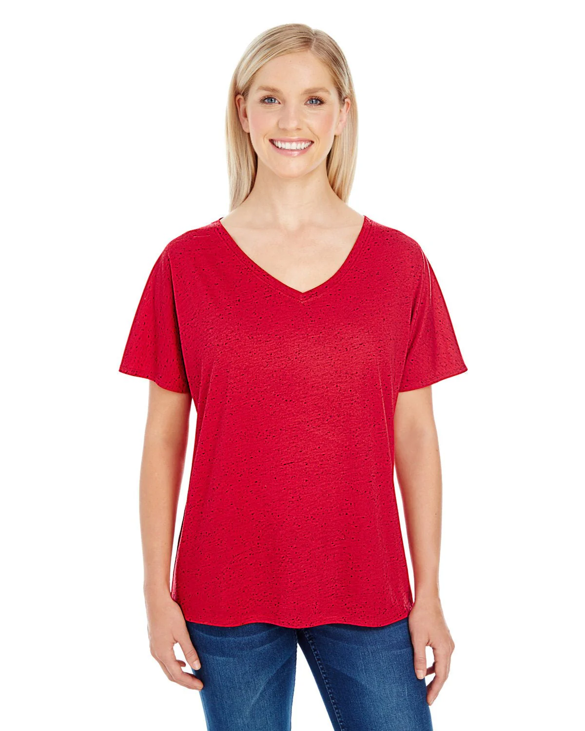 203FV-Threadfast Apparel-RED FLECK - Cheap-Us