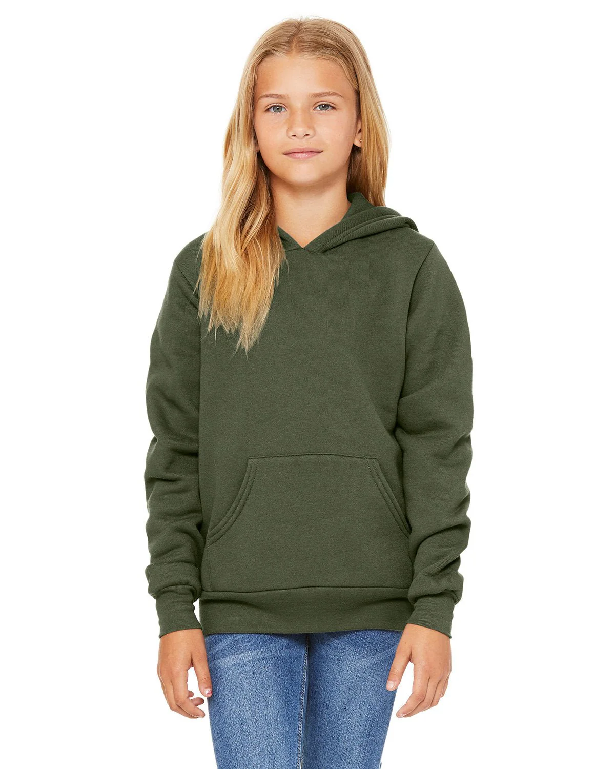 3719Y-Bella + Canvas-MILITARY GREEN - Cheap-Us