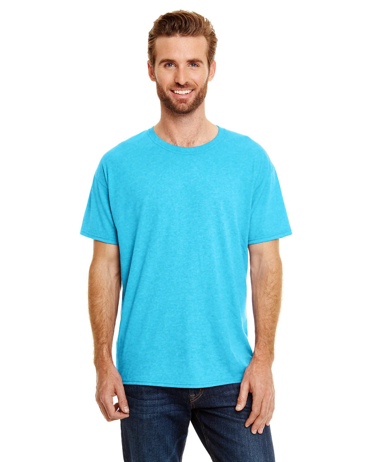 42TB-Hanes-TURQUOISE TRBLND - Cheap-Us