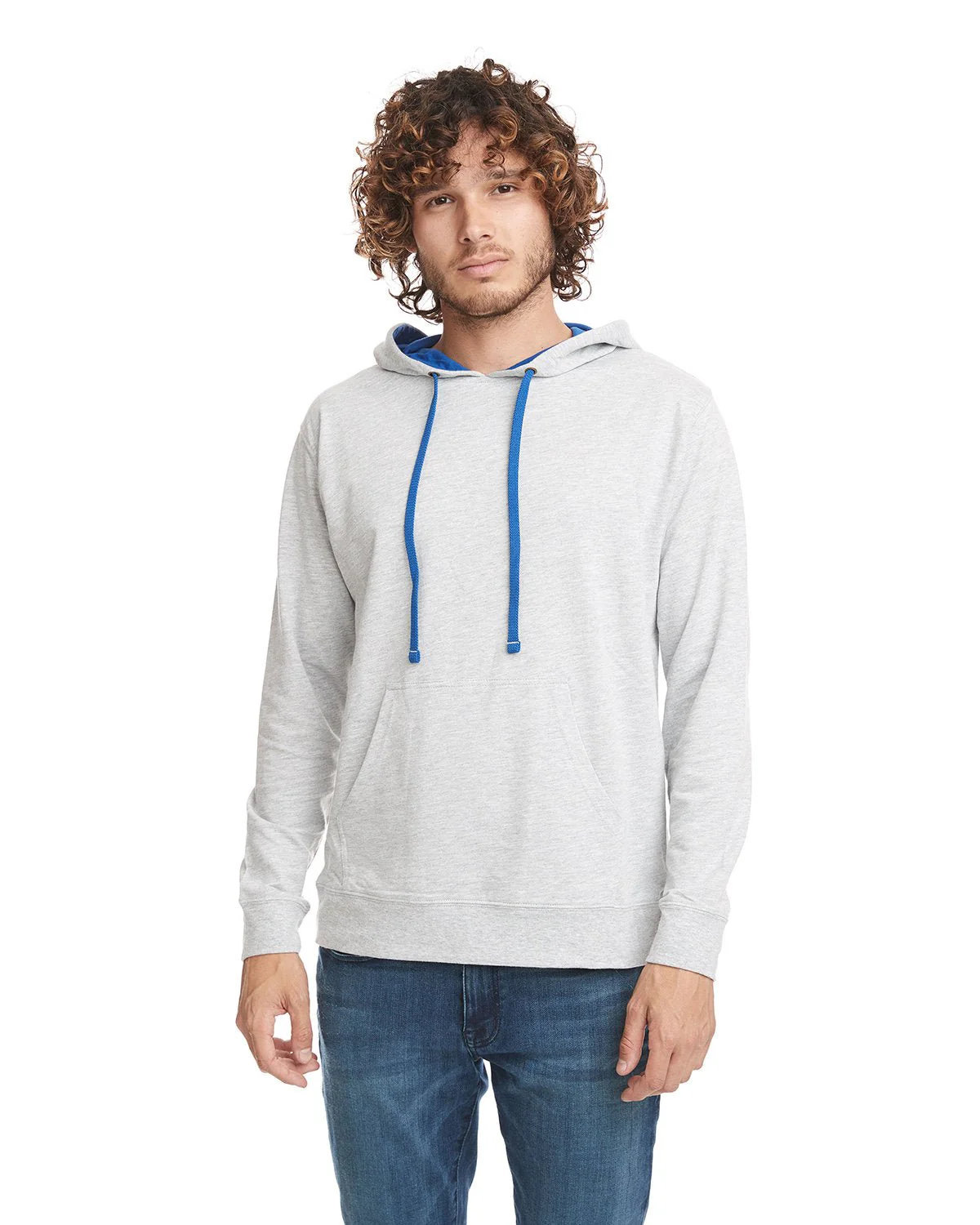 9301-Next Level Apparel-HTHR GREY/ ROYAL - Cheap-Us