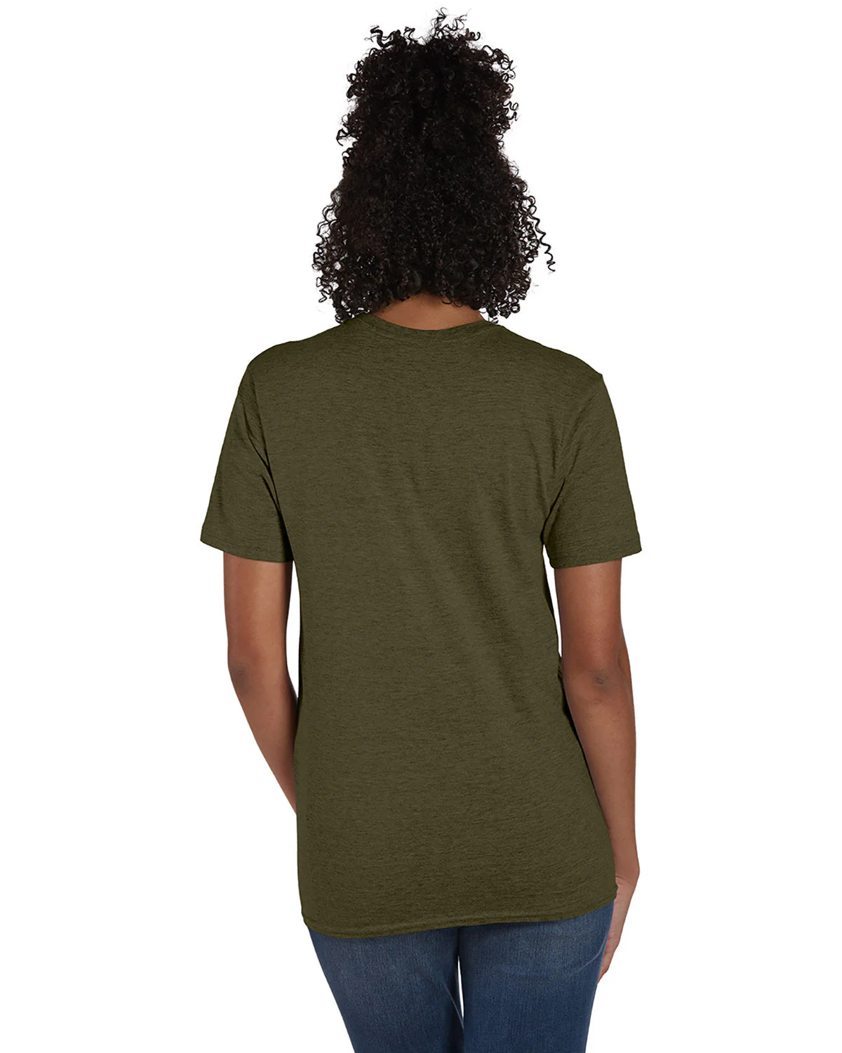 4980-Hanes-MILITARY GRN HTH - Cheap-Us