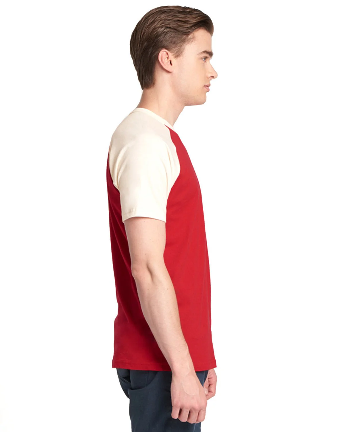 N3650-Next Level Apparel-NATURAL/ RED - Cheap-Us