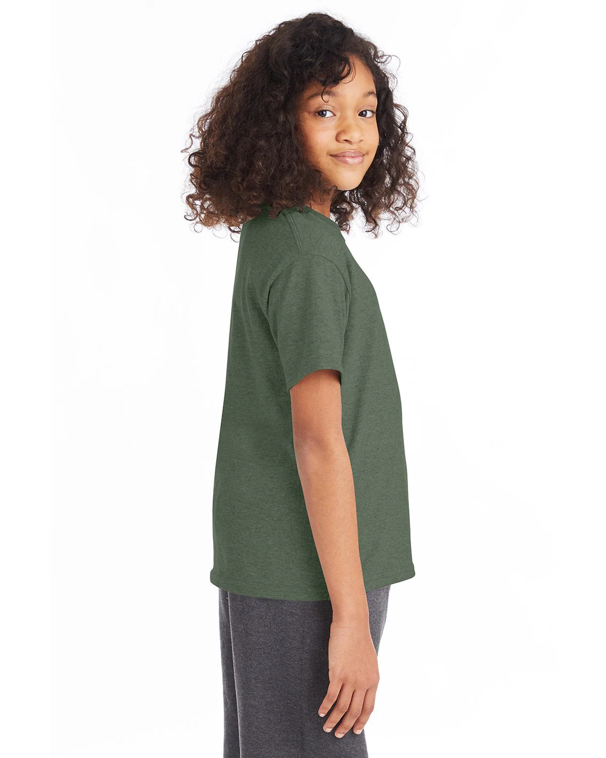 5370-Hanes-HEATHER GREEN - Cheap-Us