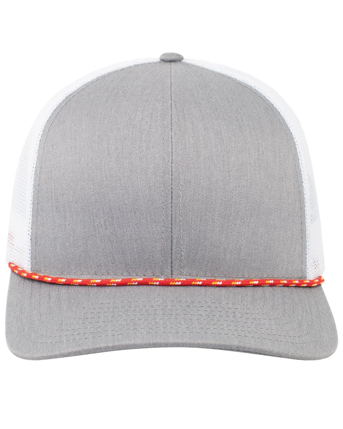 104BR-Pacific Headwear-RED/ HT GRY/ WHT - Cheap-Us
