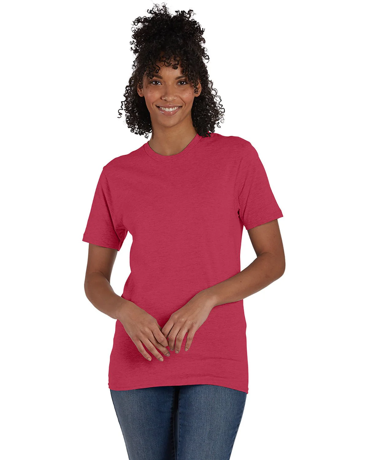 4980-Hanes-HEATHER RED - Cheap-Us