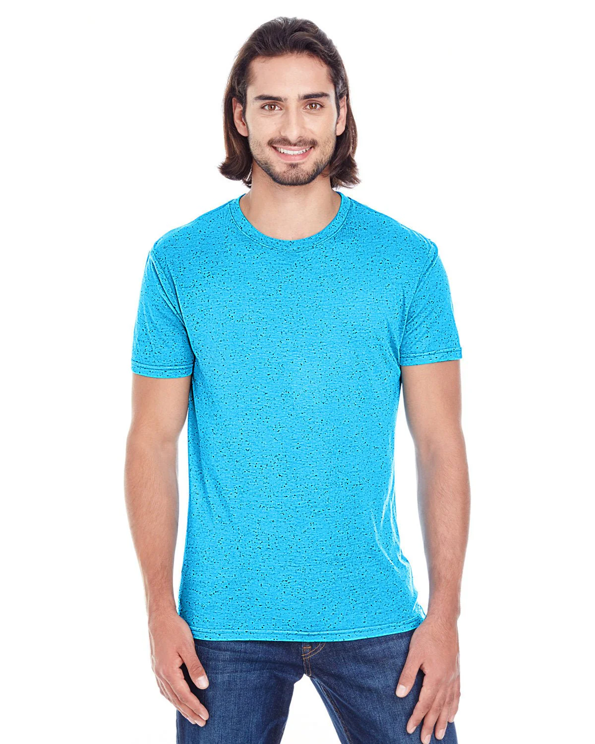103A-Threadfast Apparel-TURQUOISE FLECK - Cheap-Us