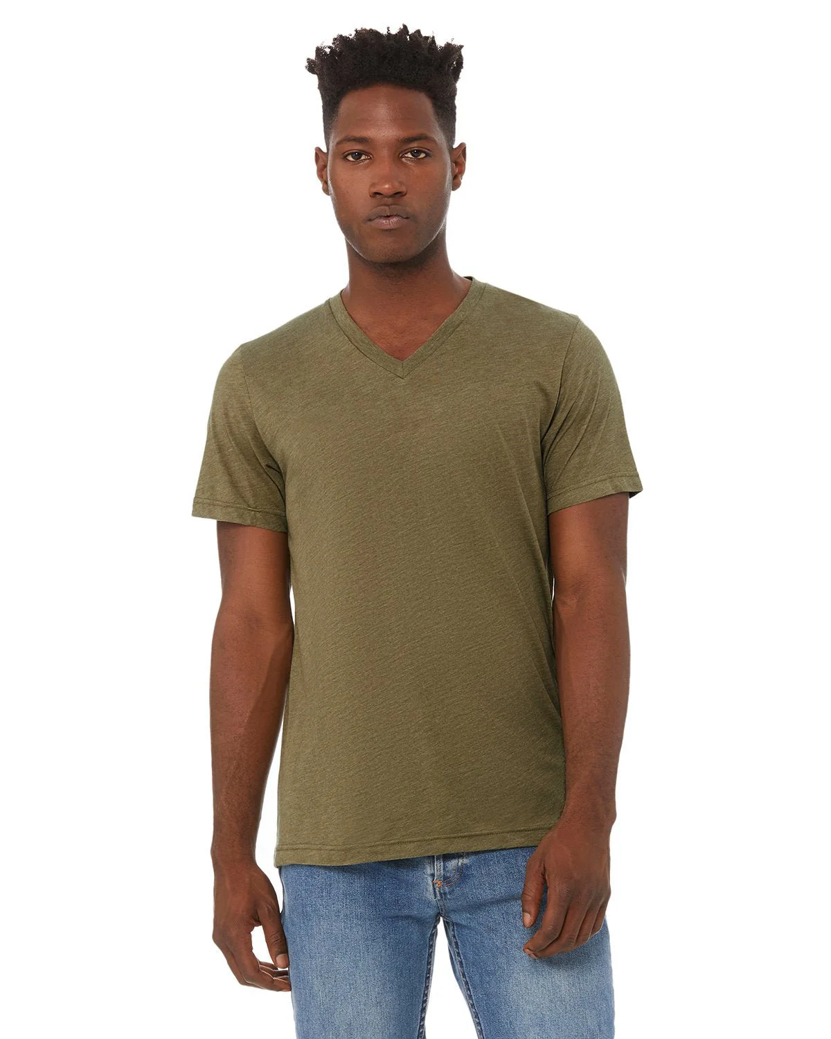 3415C-Bella + Canvas-OLIVE TRIBLEND - Cheap-Us