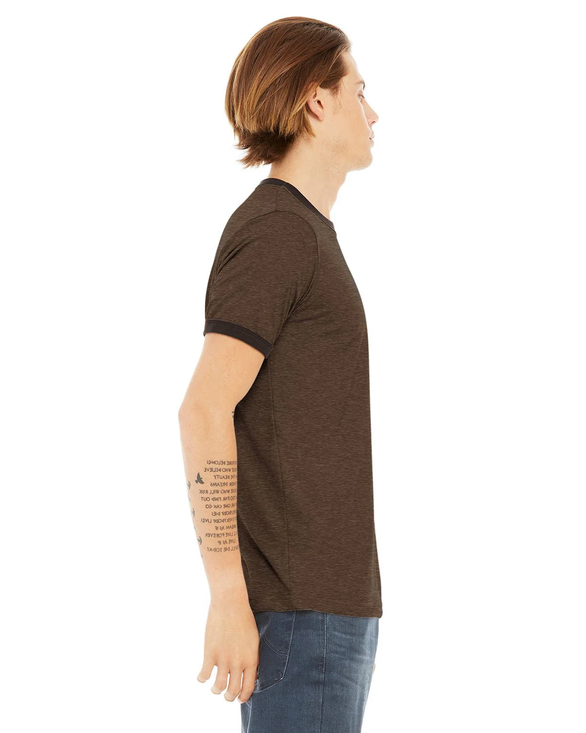 3055C-Bella + Canvas-HTHR BROWN/ BRWN - Cheap-Us