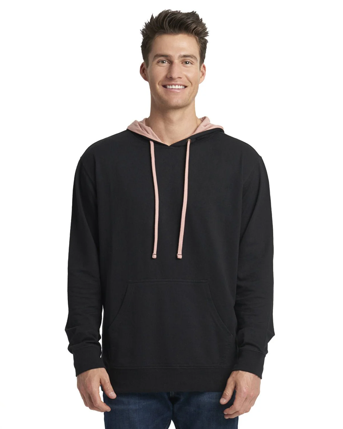 9301-Next Level Apparel-BLACK/ DESRT PNK - Cheap-Us